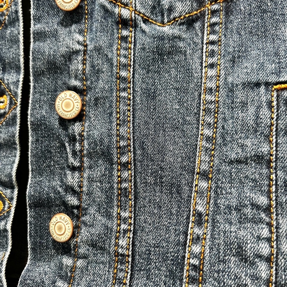 Old Navy Blue jean jacket size xs - Picture 8 of 10